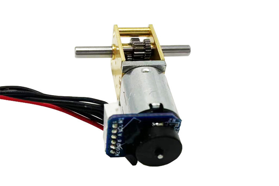 N20 high torque low speed dcgear motor 12V double output shaft worm with encoder motor suitable for electronic door lock