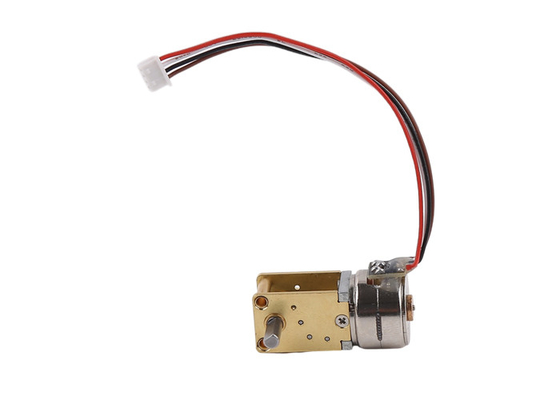 15mm stepper motor with worm gearbox for deceleration, with selectable reduction ratio