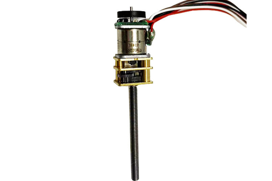 موتور گیربکس 5Vdc زاویه 18 درجه استپر موتور پیچ 10 میلی متری با انکودر مناسب برای تجهیزات پزشکی