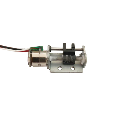2 فاز 8mm قطر 18 درجه زاویه گام Micro Slider خطی موتور گام با براکت
