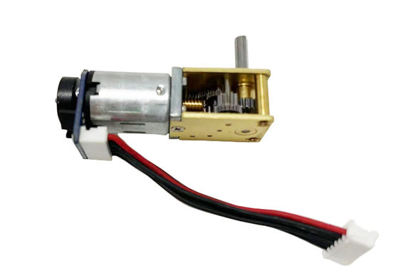 12 میلی متر فلزی زاویه راست گیربکس با موتور دنده N20dc 3v 6v 12v با انکودر موتور دنده DC کوچک برای قفل الکترونیکی موتور برس برقی DC