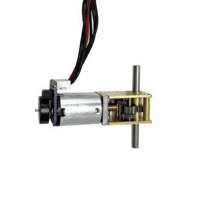 گیربکس زاویه راست 3 ولت 5 ولت 12 ولت موتور کرم N20DC با کدگذاری دو خروجی دو طرفه Micro DC Motor